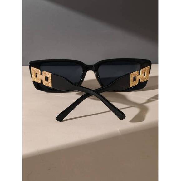 Vintage Rectangle Geometric Plastic Shades, Changeable Legs, Chain Decor, Outdoo main image 4